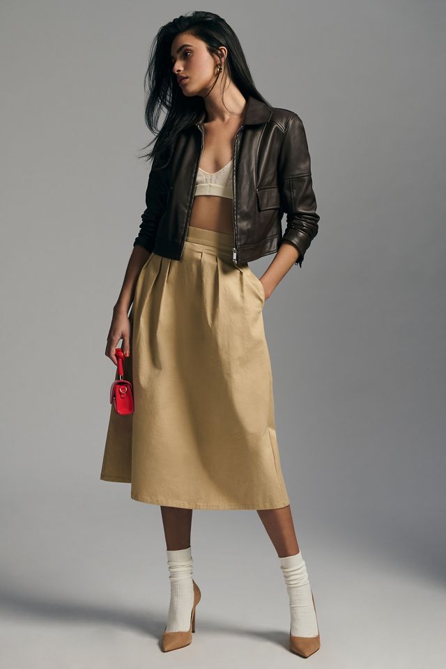 Corey Lynn Calter Pleated Trouser Skirt #1