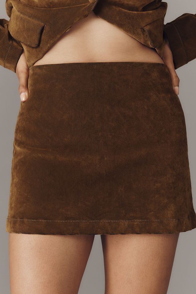 Joe's Jeans Faux-Suede Mini Skirt #2
