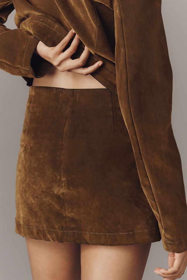 Joe's Jeans Faux-Suede Mini Skirt #3