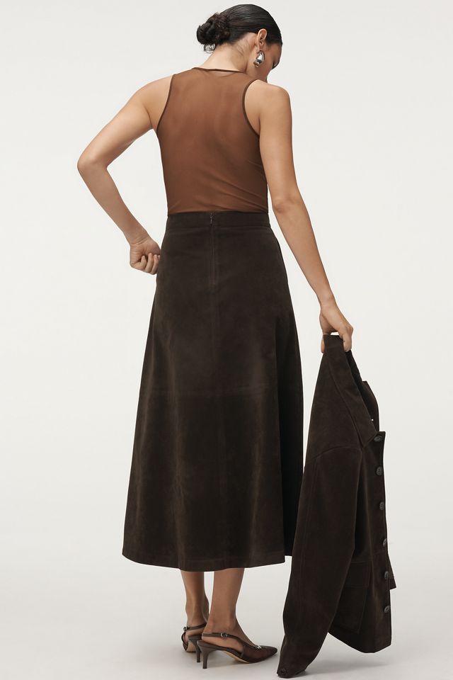 Joe's Jeans Tavi Faux-Suede Midi Skirt #2