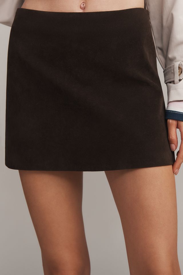 Joe's Jeans Faux-Suede Mini Skirt