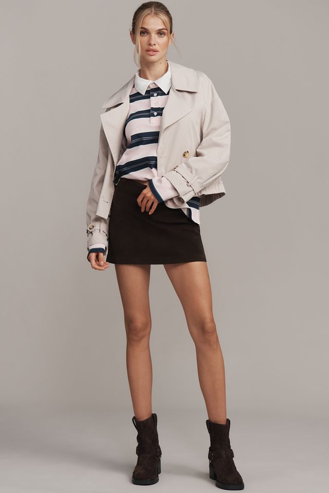 Joe's Jeans Faux-Suede Mini Skirt