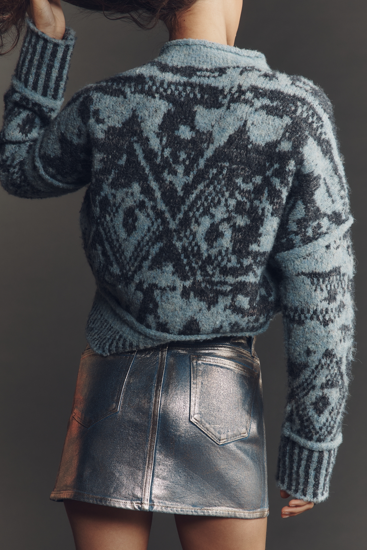 Joe's Jeans Tessa Disco Foil Mini Skirt