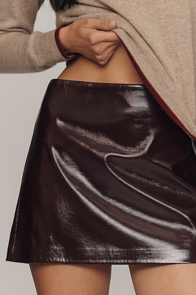 Joe's Jeans Faux Patent Leather Mini Skirt #1