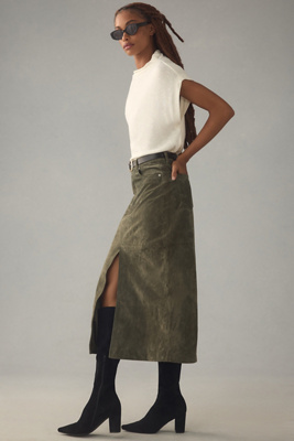 15 Ways To Wear A Suede Skirt With A Sweater