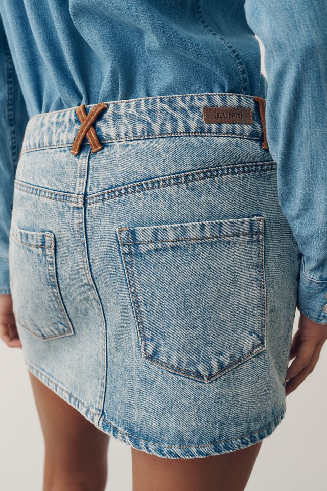 BLANKNYC Rodeo Drive Cotton Denim Mini Skirt #1