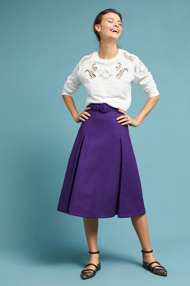 Cara Pleated Skirt
