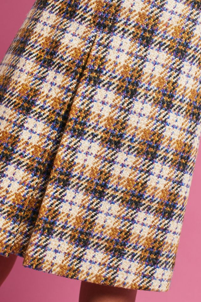 Suzanne Plaid Wool Skirt #1