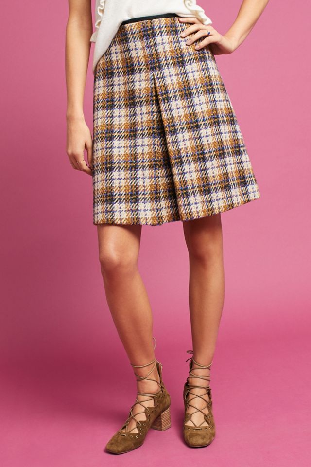 Suzanne Plaid Wool Skirt #2