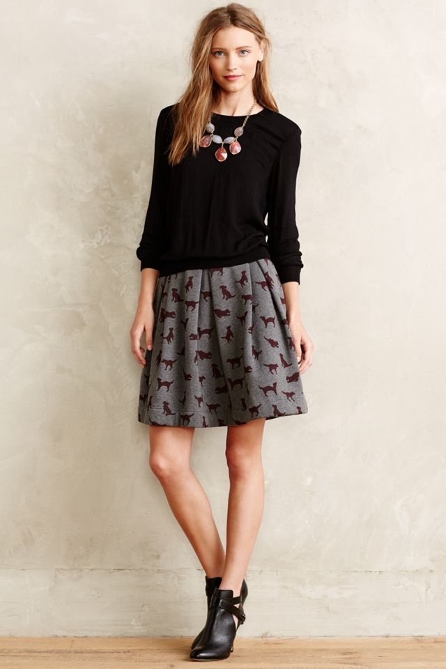 Puppy Love Sweatshirt Skirt #2