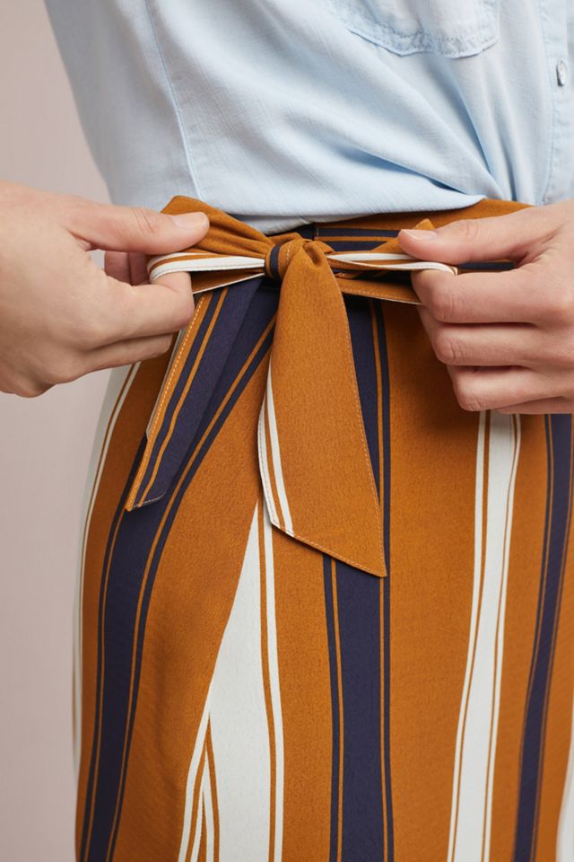 Melody Striped Wrap Skirt #2