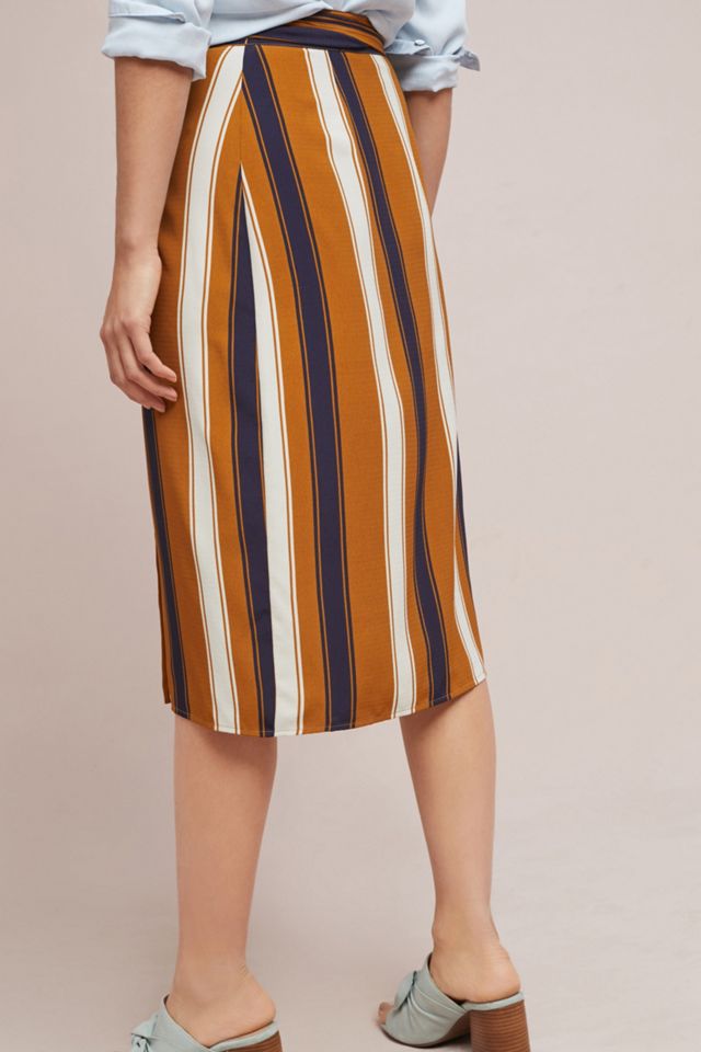 Melody Striped Wrap Skirt #3