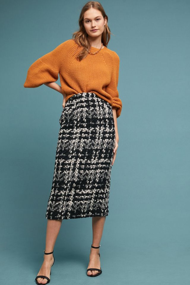 Tweed shop pencil skirt