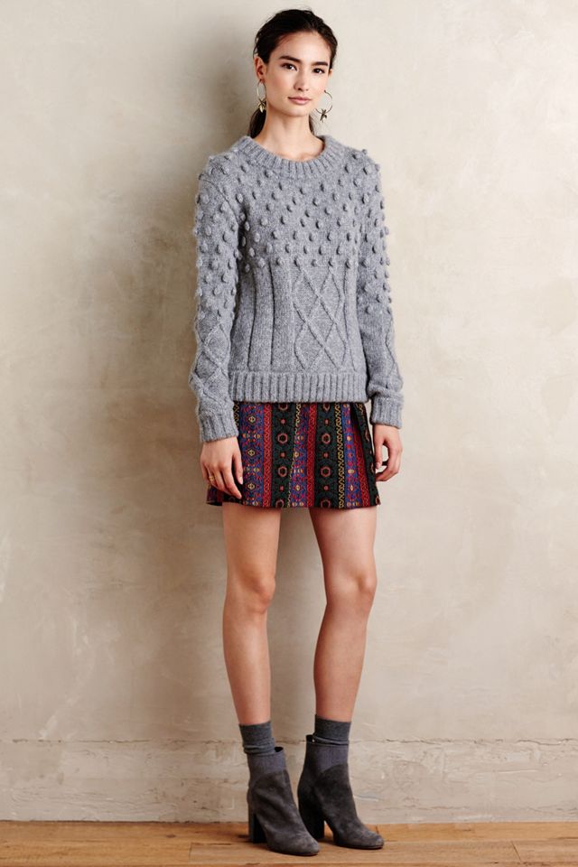 Embroidered Raga Mini Skirt #2