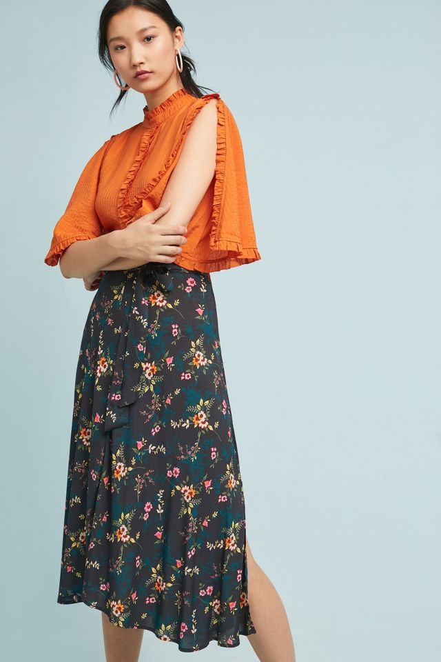 Butterfly Wrapped Skirt | Anthropologie