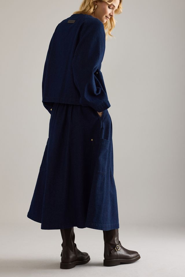 Falda Midi de Mezclilla Saima de Barbour #3