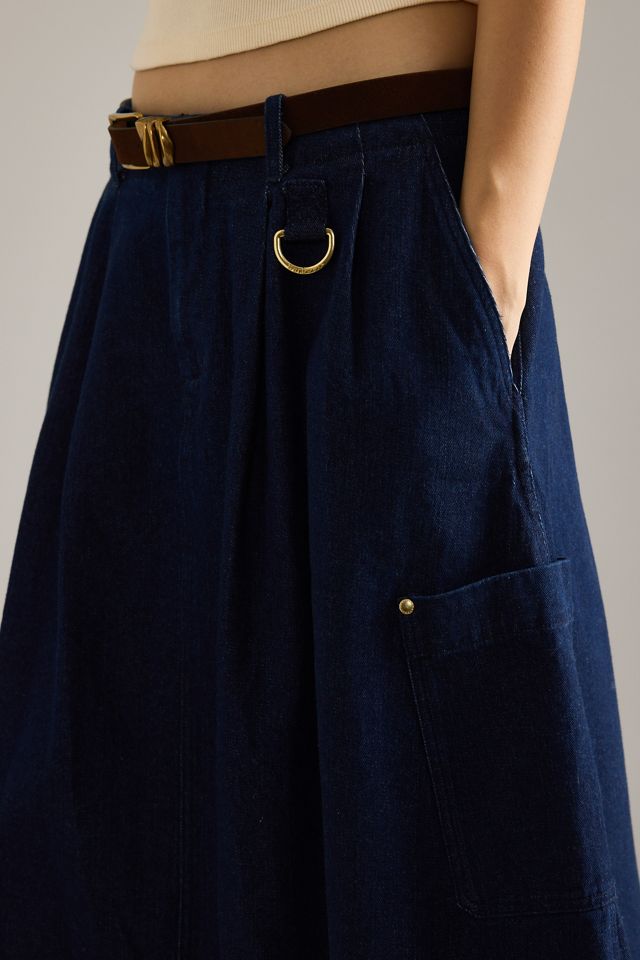 Falda Midi de Mezclilla Saima de Barbour #4