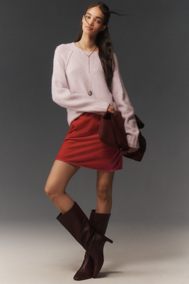 The Tilda Velvet Mini Slip Skirt