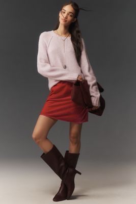 The Tilda Velvet Mini Slip Skirt