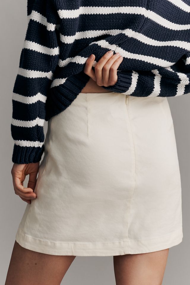 European Linen Stretch Mini Skirt  #3