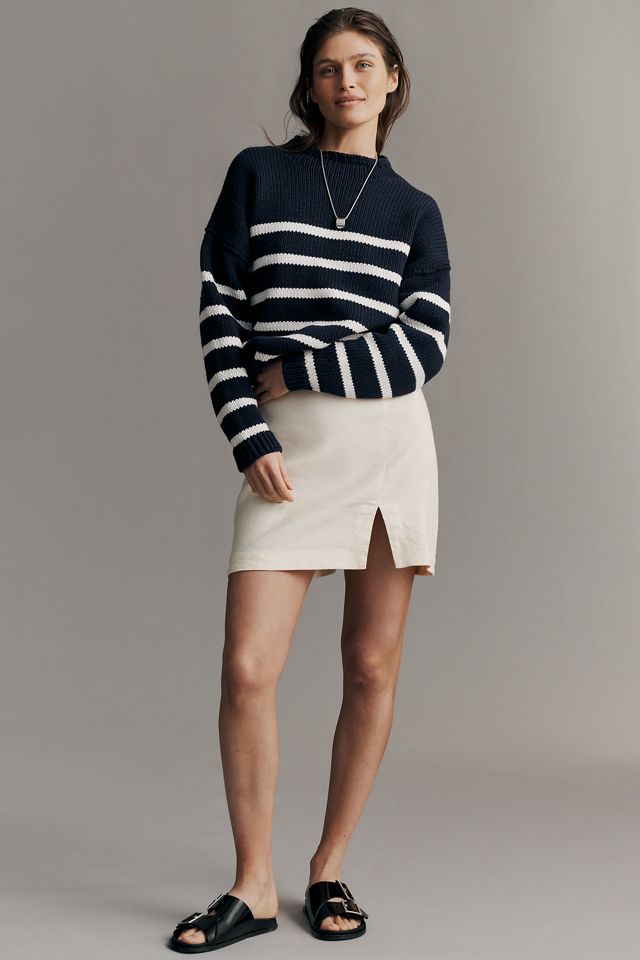 European Linen Stretch Mini Skirt  #4