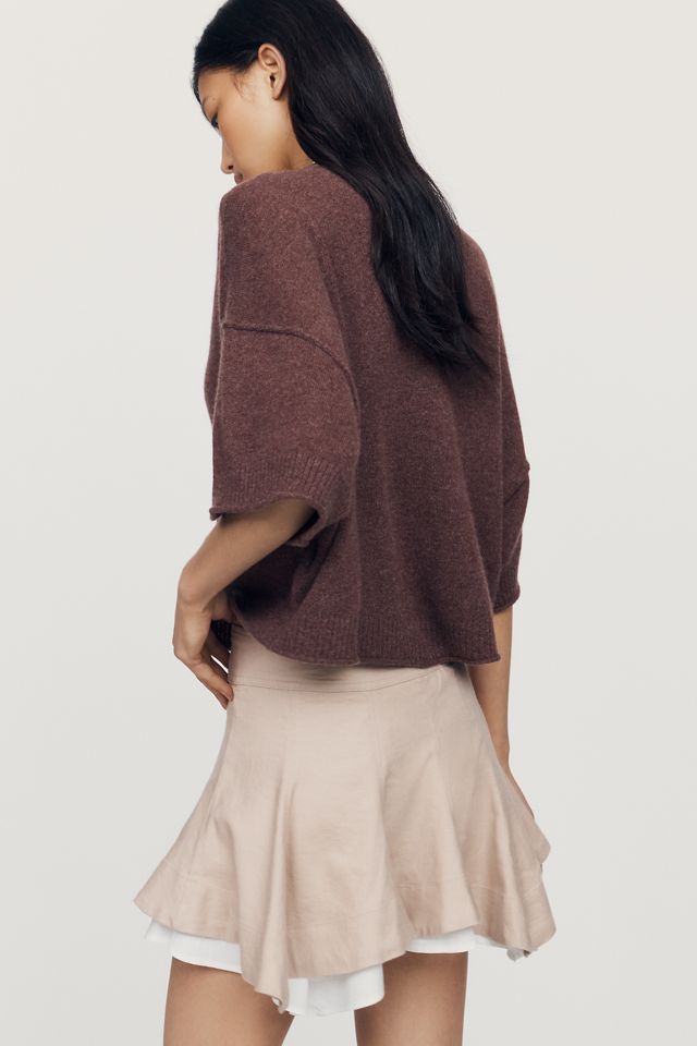 Maeve Double-Layer Godet Mini Skirt #3