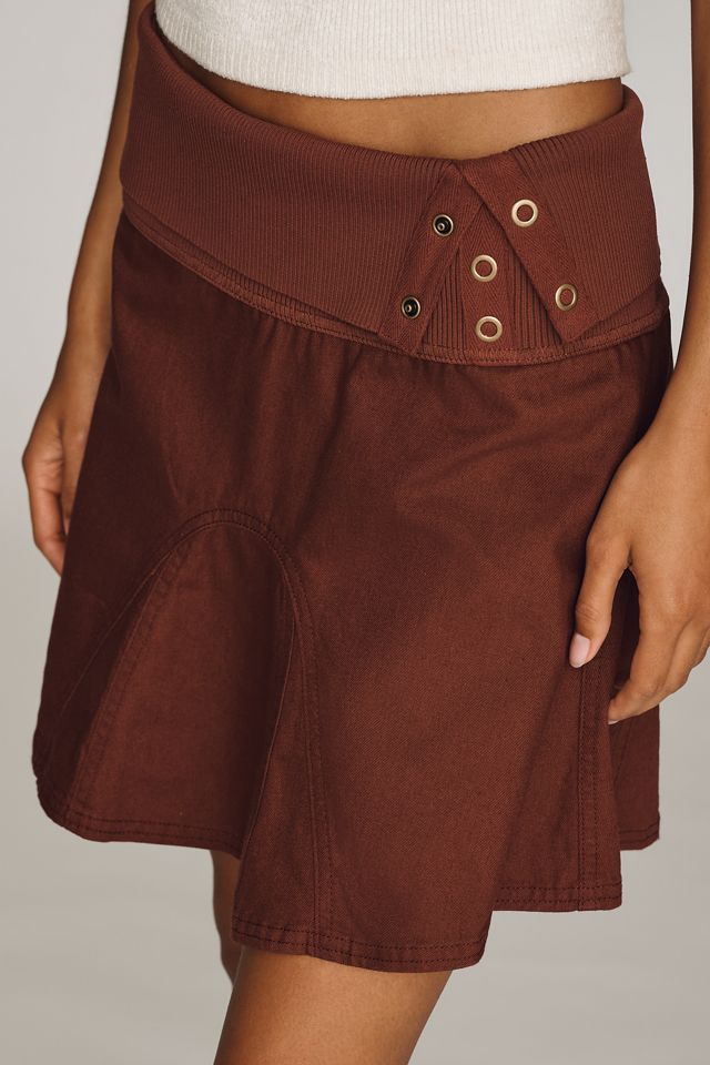 Pilcro Foldover Mini Skirt #2