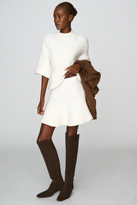Maeve Merino Wool Blend Knit Mini Skirt by Anthropologie