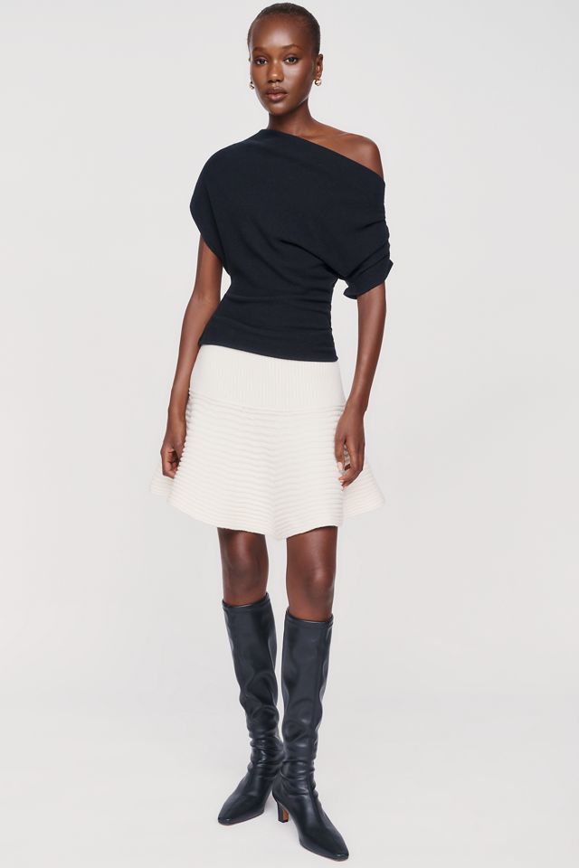 Maeve Raglan Ottoman Swing Mini Skirt #2