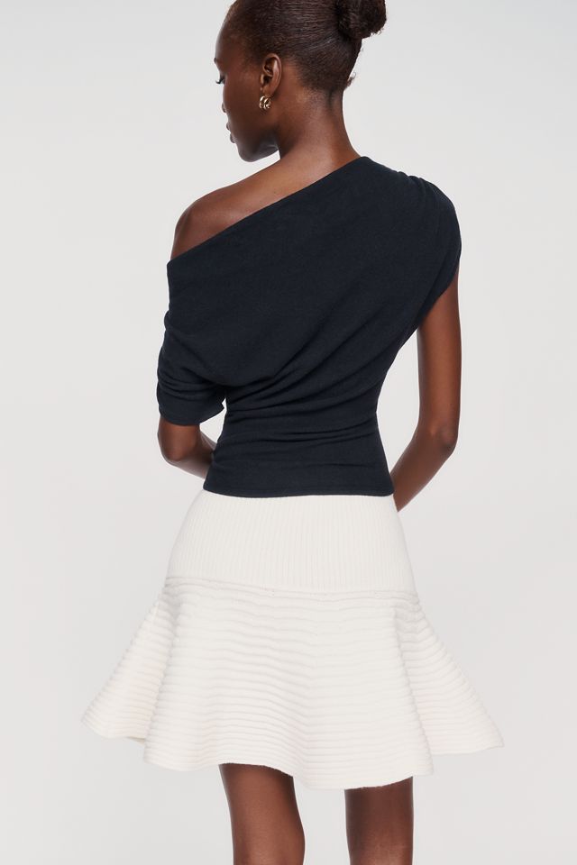 Maeve Raglan Ottoman Swing Mini Skirt #3