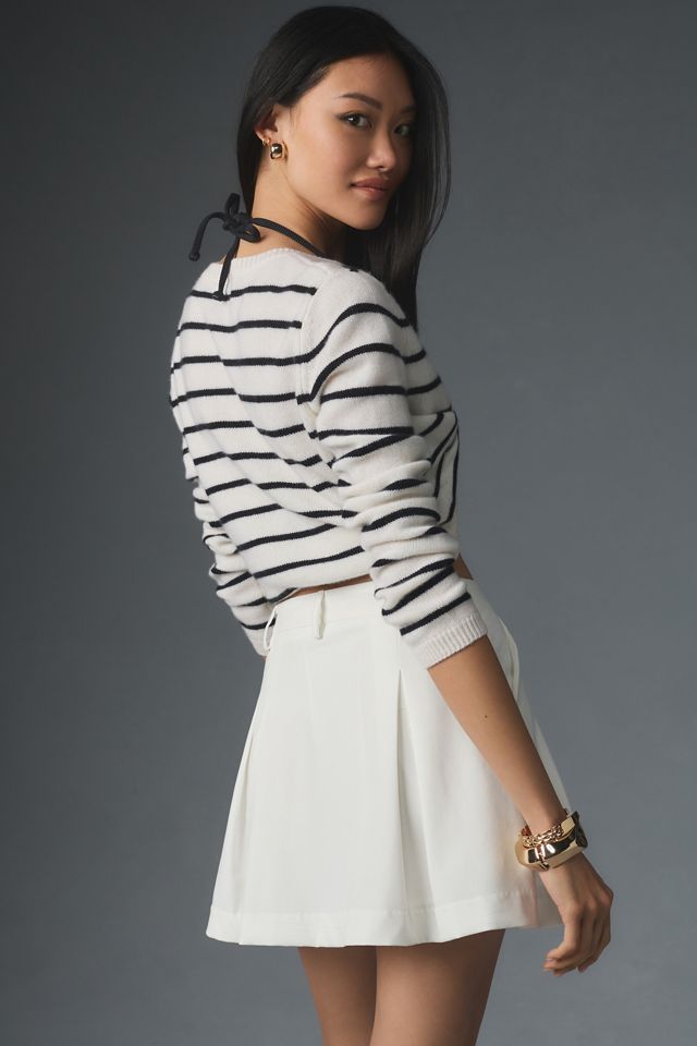 Bishop + Young Trouser Mini Skirt | Anthropologie
