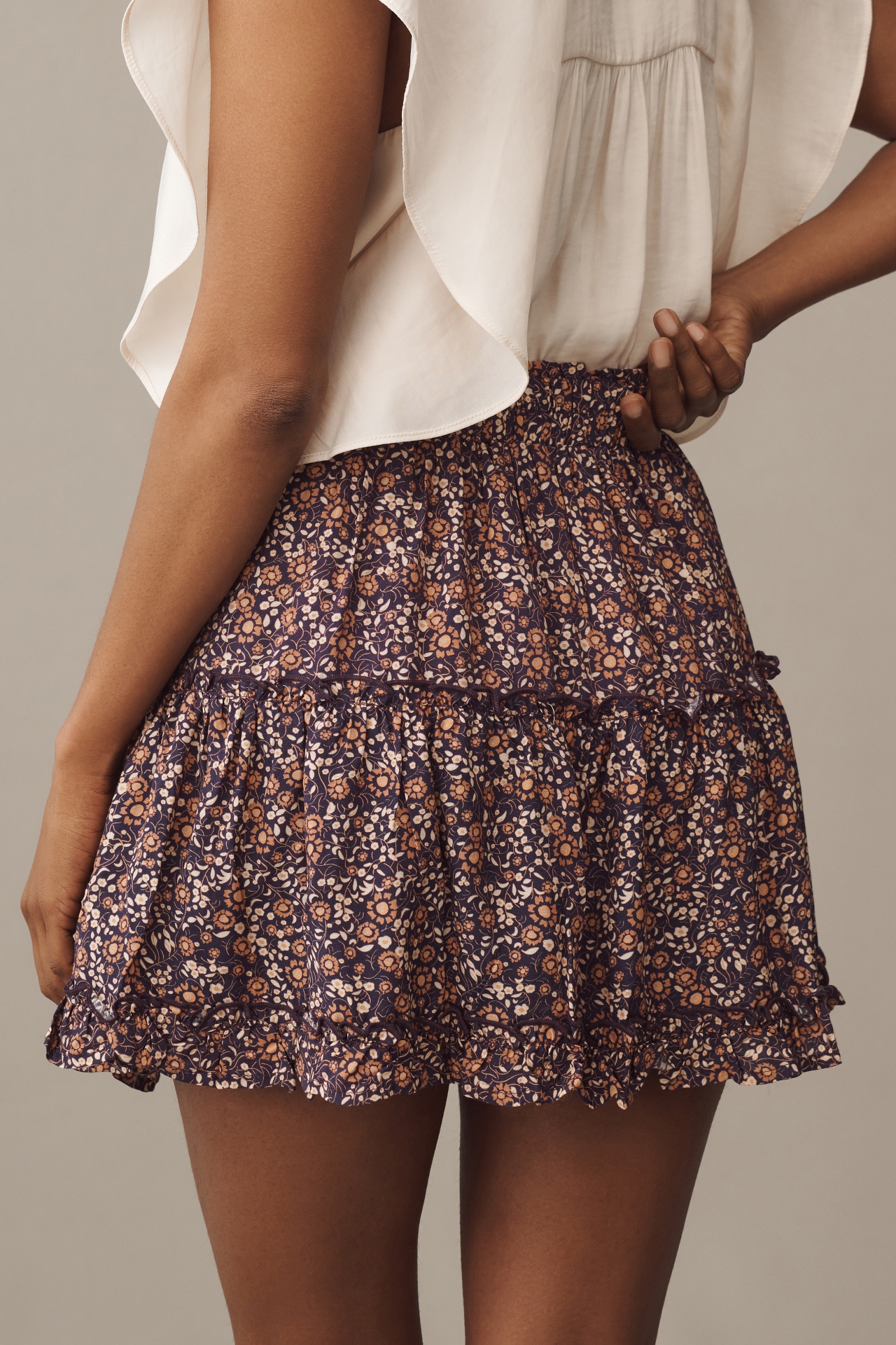 Bishop + Young Ruffle Mini Skirt