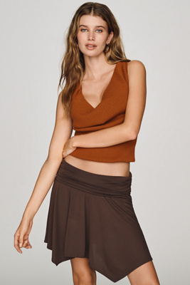 By Anthropologie Hanky Hem Mini Skirt