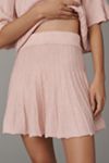 Maeve Ribbed Sweater Mini Skirt