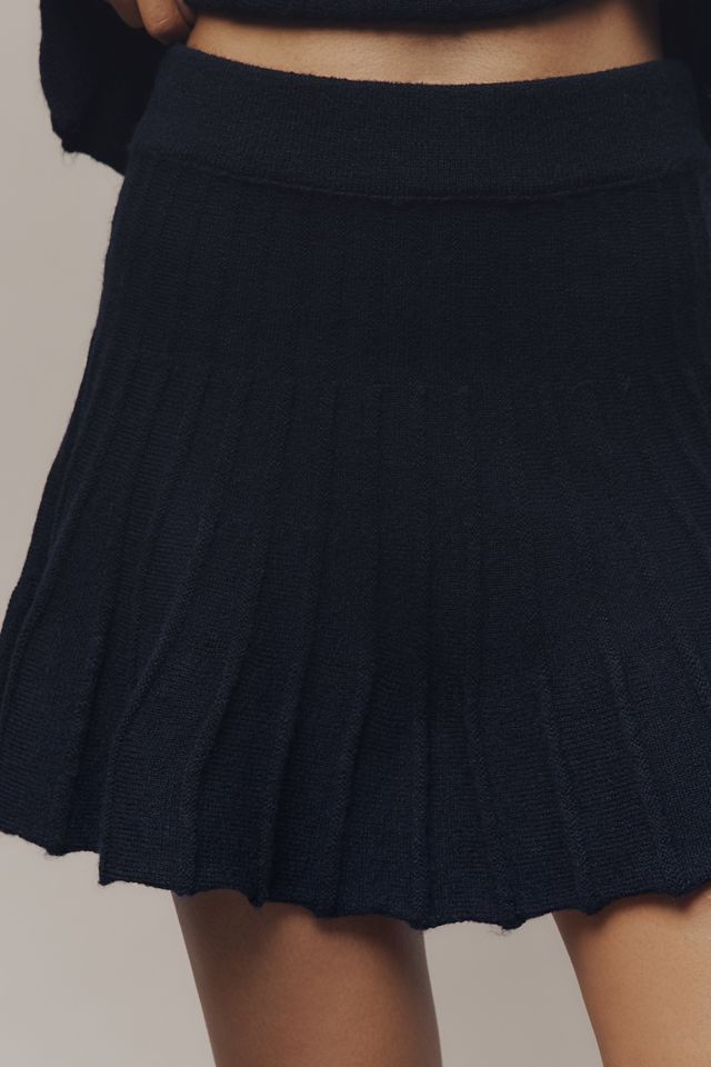 Maeve Ribbed Sweater Mini Skirt