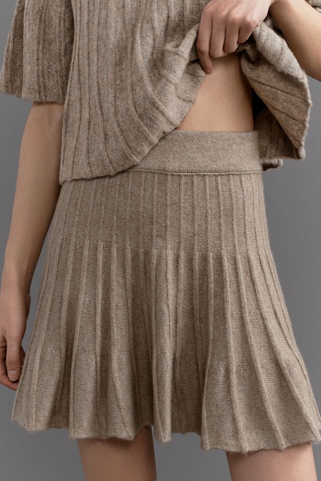 Maeve Ribbed Sweater Mini Skirt #1