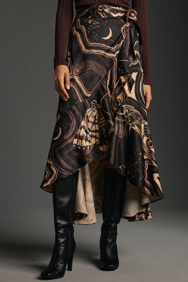 Maeve Ruffled Wrap Maxi Skirt #1