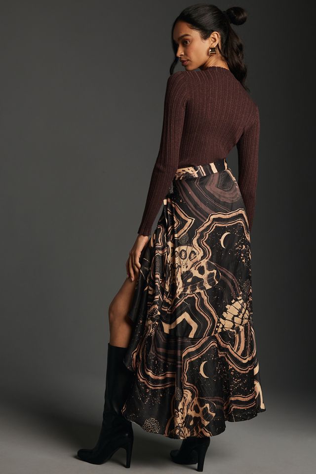 Maeve Ruffled Wrap Maxi Skirt #2