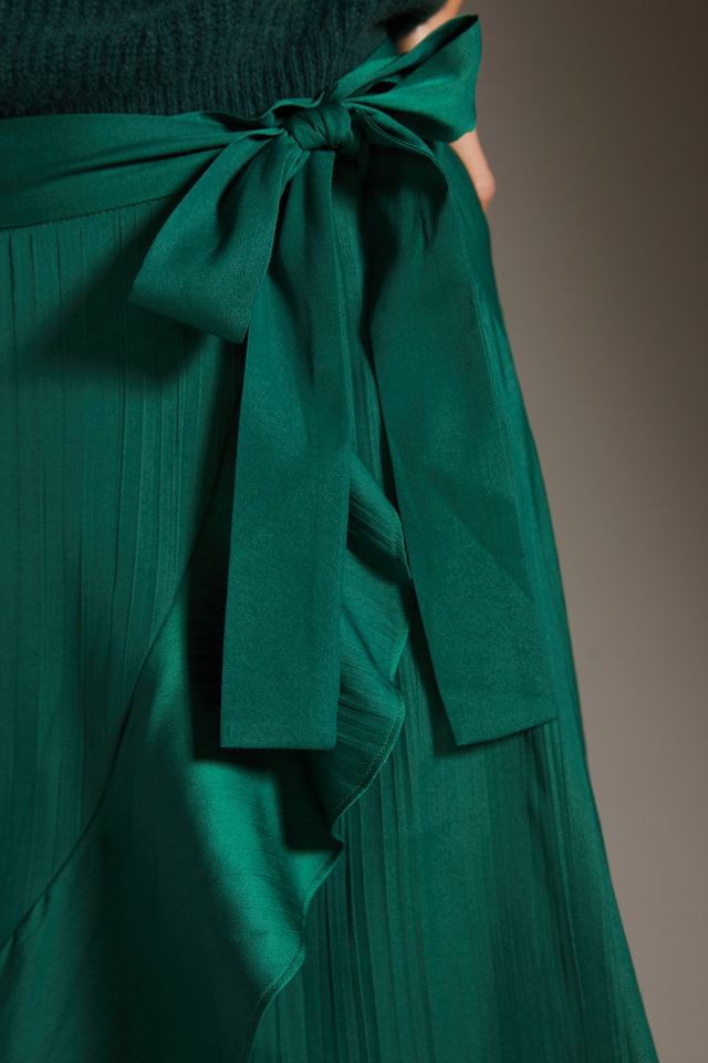 Jupe longue portefeuille à volants Maeve #2