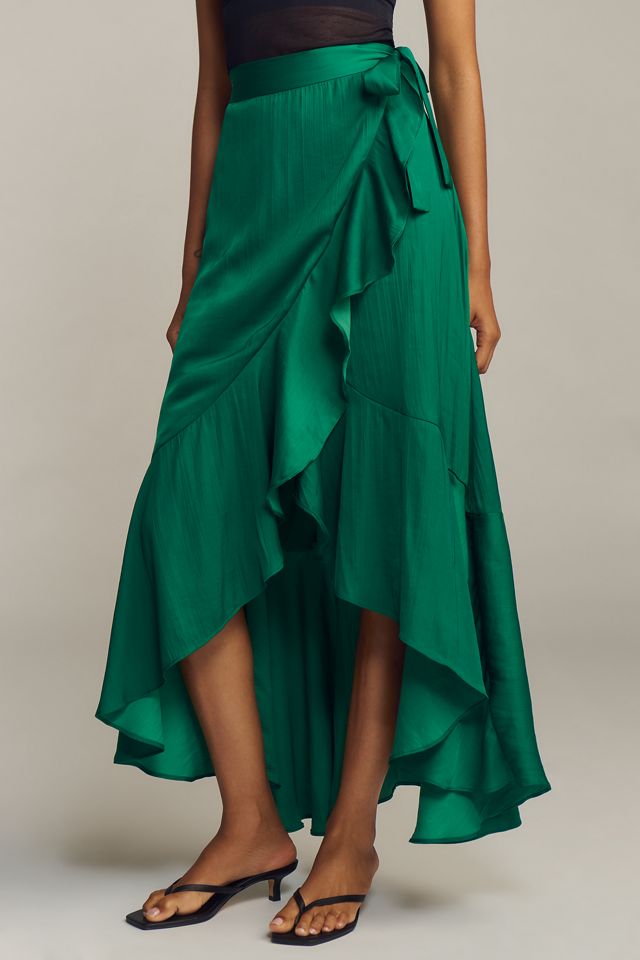 Maeve Ruffled Wrap Maxi Skirt #1