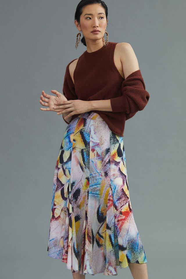 Anthropologie aurelia a-line midi skirt sale