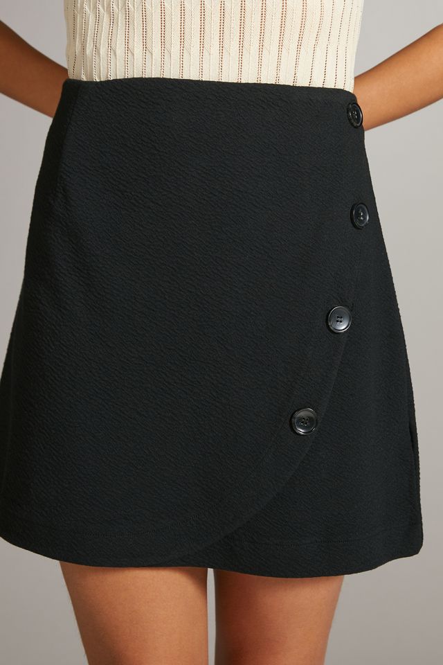 Maeve Knit Mini Wrap Skirt #1