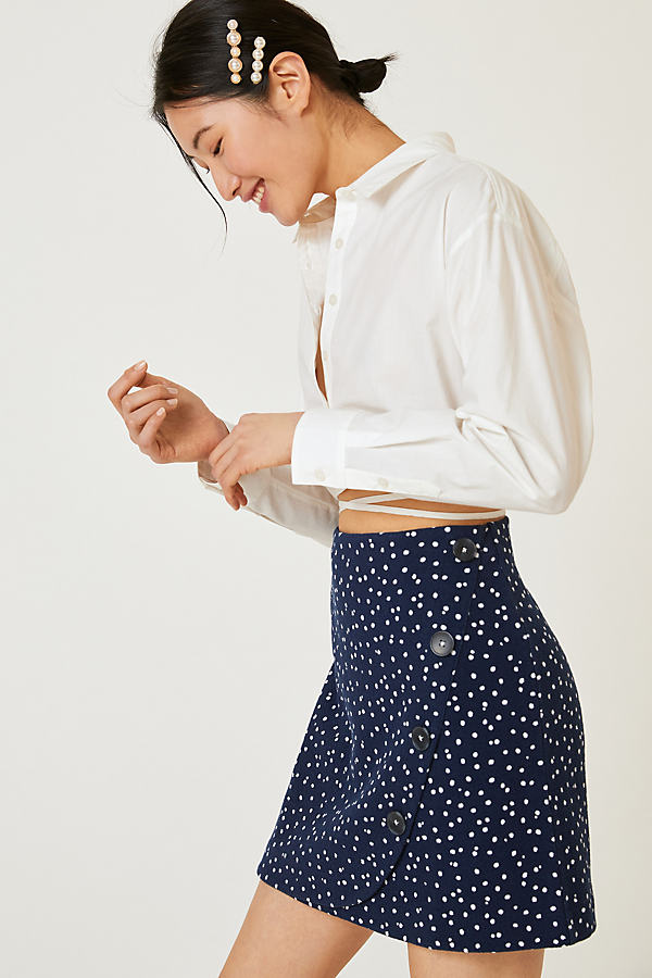 Maeve Buttoned Mini Skirt
