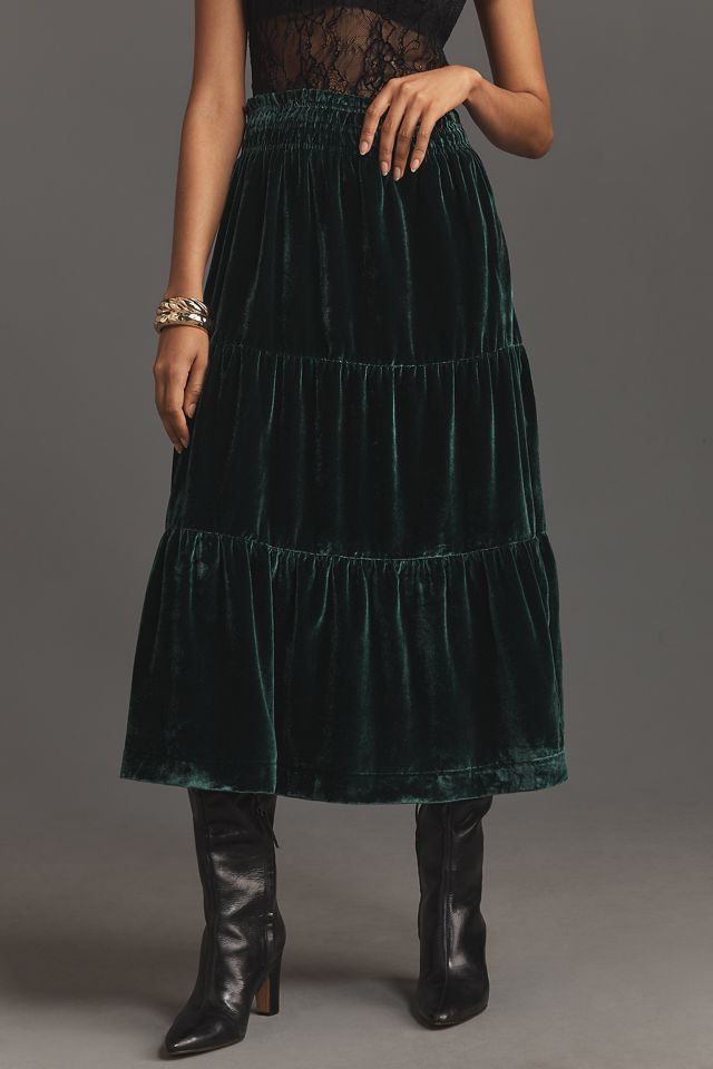 The Somerset Maxi Skirt: Nina Pace Velvet Edition #1