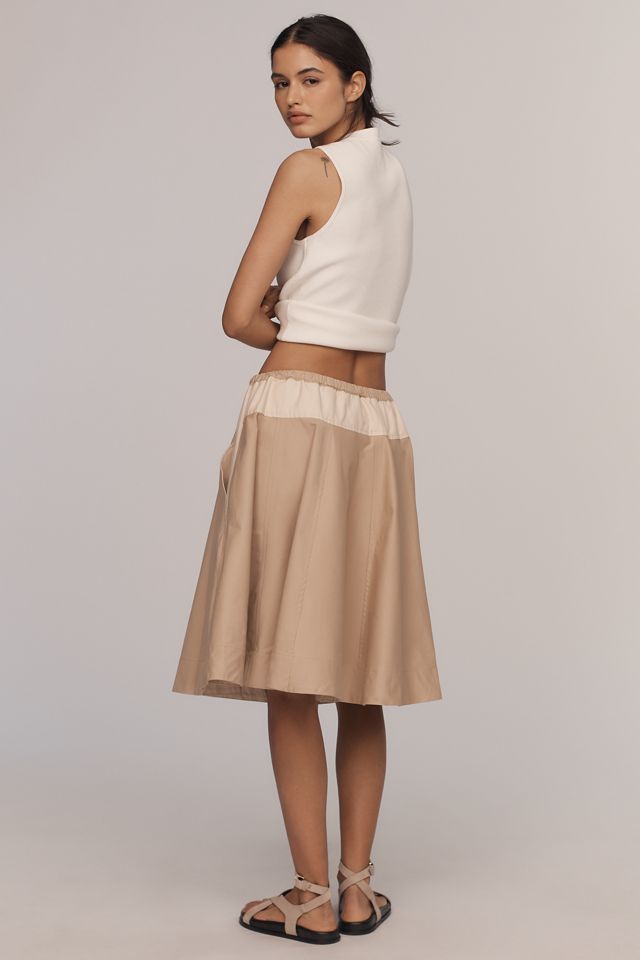Maeve Safari A-Line Knee-Length Circle Skirt #2