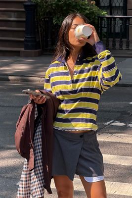 Maeve Chopped Trousers Mini Skort