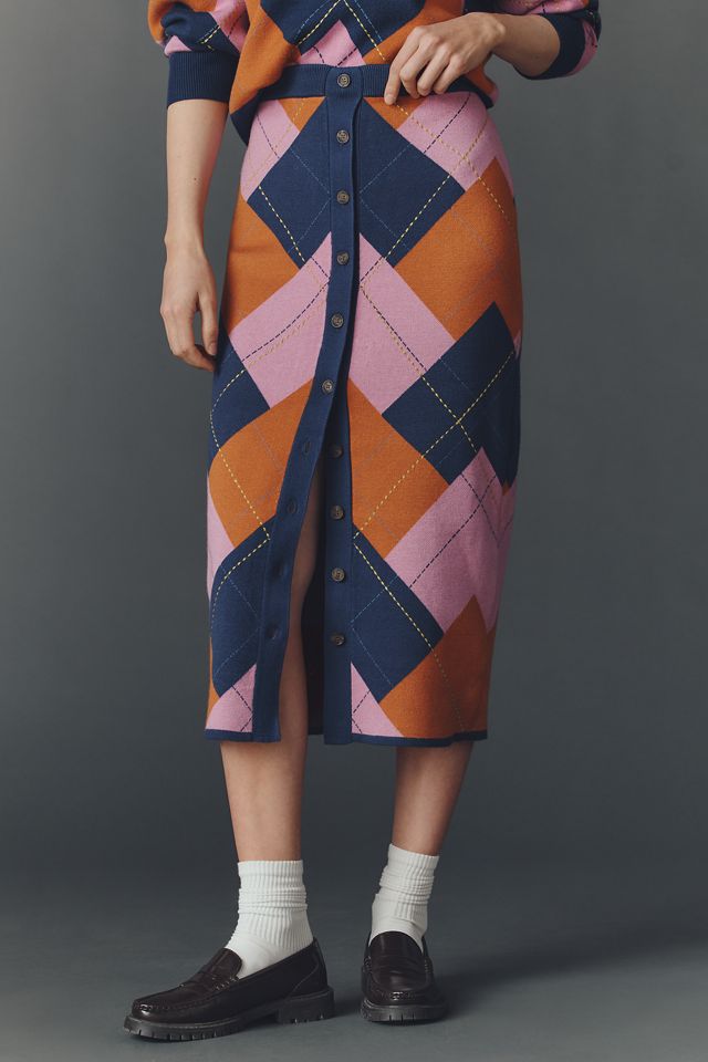Maeve Arglye Knit Midi Skirt #1
