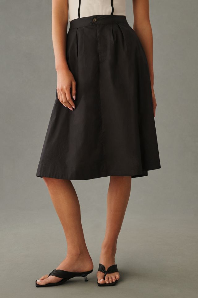 By Anthropologie Pleated Trouser Skirt #2