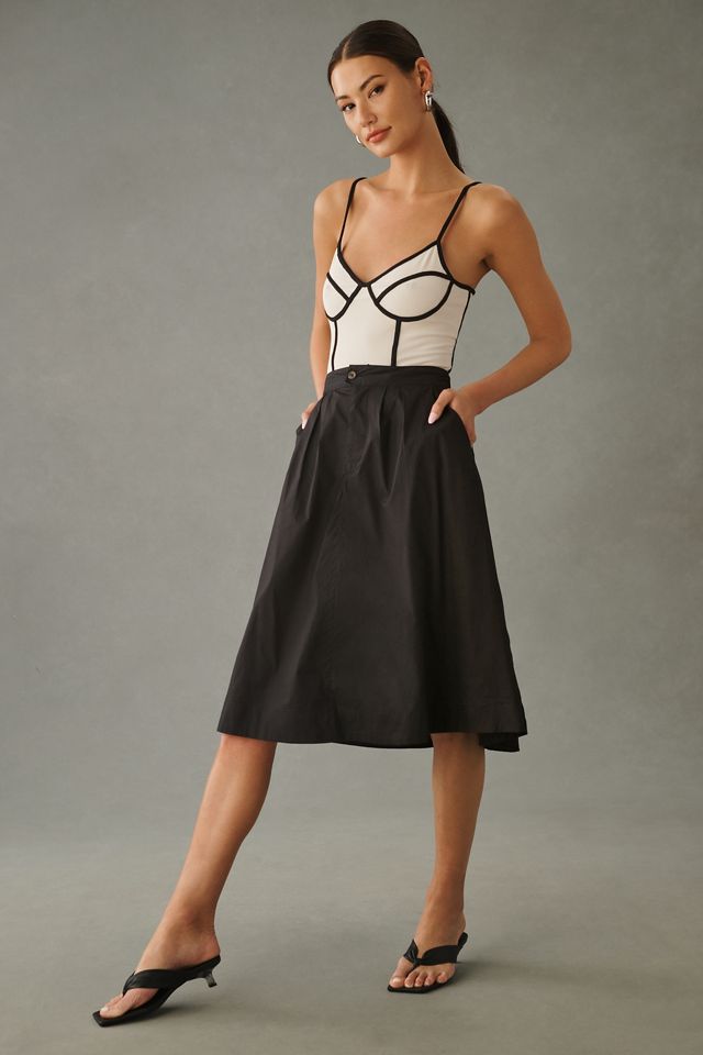 By Anthropologie Pleated Trouser Skirt #3
