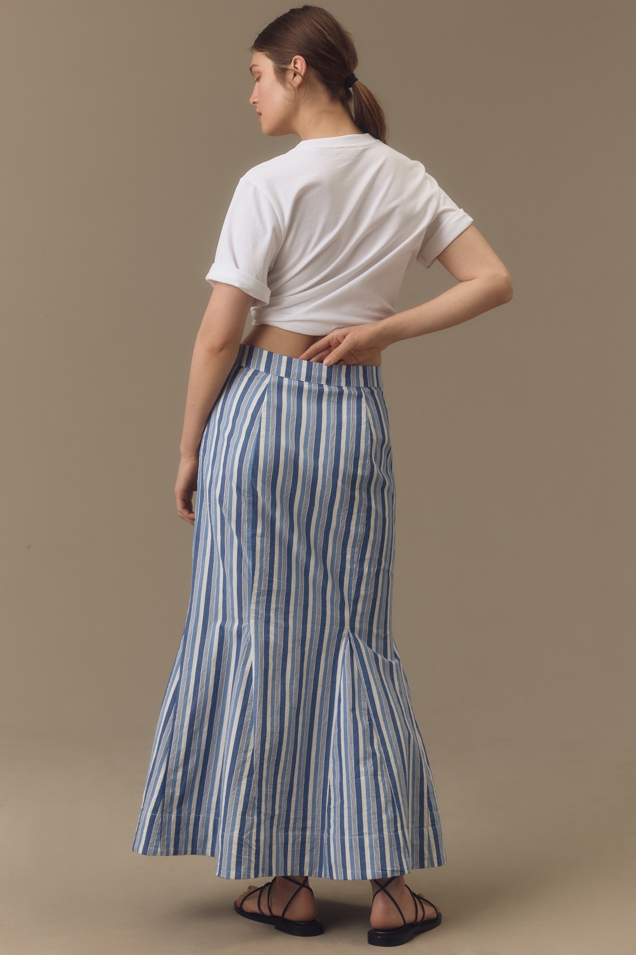 Maeve Seamed Mermaid Maxi Skirt